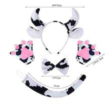 Neuer Ankunft stilvoller, einfacher, vielseitiger, übertriebener, süßer Kuh Horn Ohren Haarreif, modischer Kopfschmuck für Kostümpartys, Bühnenauftritte, Make-up, Cosplay, Halloween