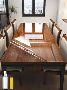 1 rollo de película protectora transparente para la cocina (con herramientas), resistente al agua y al aceite, resistente a las llamas y con adhesivo antihongo extraíble para escritorio, pared, mesa de café, mesa de comedor, muebles, salpicadero de cocina, azulejos, decoración de dormitorio, armarios, renovación de mármol - fácil de limpiar, sin residuos - Multicolor - Ver 2