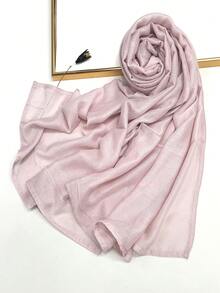 1 szt. Prosta, jednokolorowa, miękka i przyjazna dla skóry chusta na głowę, oddychająca, do codziennego noszenia, elegancka chusta na głowę do sukienki