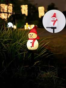 Solar Powered LED Snowman Light, Outdoor IPX-4 Waterproof, Independent Solar Panel, Solar Snowman Garden Light, LED Outdoor Lawn Decor, Auto On At Night, Solar Charging, Detachable Parts, Flush Mount, Suitable For Garden, Lawn, Path, Christmas Yard Decor, Path Decoration, Yard, Christmas And Halloween Atmosphere - Brand New Unused Photovoltaic Module Nickel Battery Board! Christmas Decoration Christmas Tree Gift Decor Halloween Decor Wall Decor Halloween Ornaments