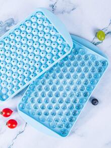 1pc PP Ice Cube Mold, Minimalist Plain Ice Ball Making Mold For Home Supplies - Blue - View 5