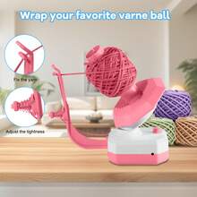 USB Automatic Bobbin And Yarn Winder - Pink Sewing And Crafting Essential - Pink - View 5