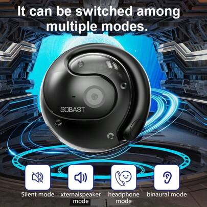 144 Languages AI Voice Translation Headset - Real Time Triple OWS Translator Device With Wireless, Rechargeable Battery And USB Charging, Real Time Translation Headset For Travel, Business And Learning