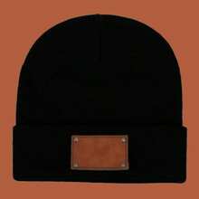 Custom Name Beanie, Baby Beanie, Baby Winter Hat, Autumn Winter Fashion Hip-Hop Brimless Hat, Personalized Knit Cold Weather Cap For Girl Boy Kids, Warm Skull Cap Streetwear Beanie, Custom Embroidered Winter Hat Gift