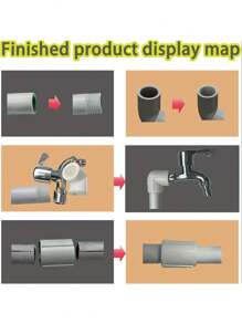 2pcs Integrated Internal & External Thread Tool, Dual-Function Pipe Threading Cutter, Electric Drill Compatible PVC Plastic Pipe Threading Processing Set, Essential For Home Repair