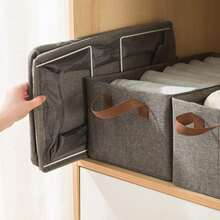 1pc Large Foldable Closet Storage Organizer Clothes Storage And Organization Box Closet Storage Box With Carrying Handles Thickened Steel Frame Toy Organizer Box For Clothes Wardrobe Home Bedroom