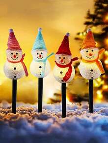 Solar Powered LED Snowman Light, Outdoor IPX-4 Waterproof, Independent Solar Panel, Solar Snowman Garden Light, LED Outdoor Lawn Decor, Auto On At Night, Solar Charging, Detachable Parts, Flush Mount, Suitable For Garden, Lawn, Path, Christmas Yard Decor, Path Decoration, Yard, Christmas And Halloween Atmosphere - Brand New Unused Photovoltaic Module Nickel Battery Board! Christmas Decoration Christmas Tree Gift Decor Halloween Decor Wall Decor Halloween Ornaments