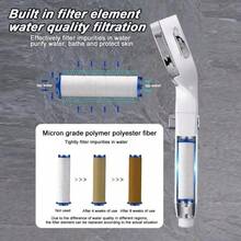 Dog Shower Attachment, Dog Shower , Pet Shower Attachment For Fast And Easy Dog Bathing, Filtered Shower Head With High Pressure, Water Saving, Multi-Modes Handheld Showerheads Water Stop Switch Button - 銀色 - 查看 3