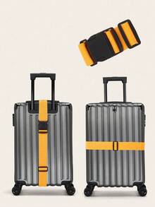 1 pieza Correa ajustable para equipaje, cinturón cruzado para empacar, correa de nailon para maleta de viaje con hebilla, accesorios para equipaje para viajes de negocios y de viaje - Multicolor - Ver 5