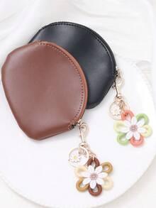 1 pieza Llavero de flor de margarita hecho a mano a ganchillo, accesorio de bolso/coche de estilo bohemio lindo - Multicolor - Ver 10