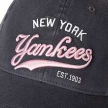 MLB Mũ bóng chày trẻ em, mũ thể thao, mũ thường ngày chống nắng khi đi du lịch, mũ lưỡi trai mềm kiểu dáng đại học 7ACPVT15N - Màu xám than nhạt - Xem 6