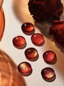 15ML容量,2025秋冬季节,新年新礼物,闪耀宝石红樱桃深酒红色水晶猫眼凝胶指甲油。适合所有季节,半透明猫眼磁性美甲美甲。与底油和面油一起使用,需要紫外线灯。植物基猫眼色套装适合初学者、家庭、办公室、通勤、奢华约会。沙龙级风格,可持续28天。 - 彩色 - 查看 8