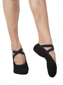 Daydance Women Ballet Shoes Dance Adult Ballet Slippers Soft Sole Professional Canvas Dance Training Shoes For Ballet - Black - View 3