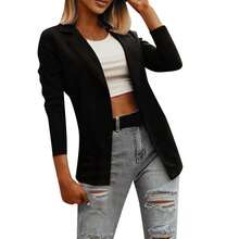 Women Blazers - Black - View 3