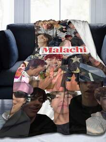 Malachi Barton Flannel Blanket For Girls And Boys, Anime Gift Cover Blanket, Comfortable Plush Flannel Fleece Printed Blanket, Double Blanket, Lightweight Plush, Suitable For Bed Decoration 50x40inch