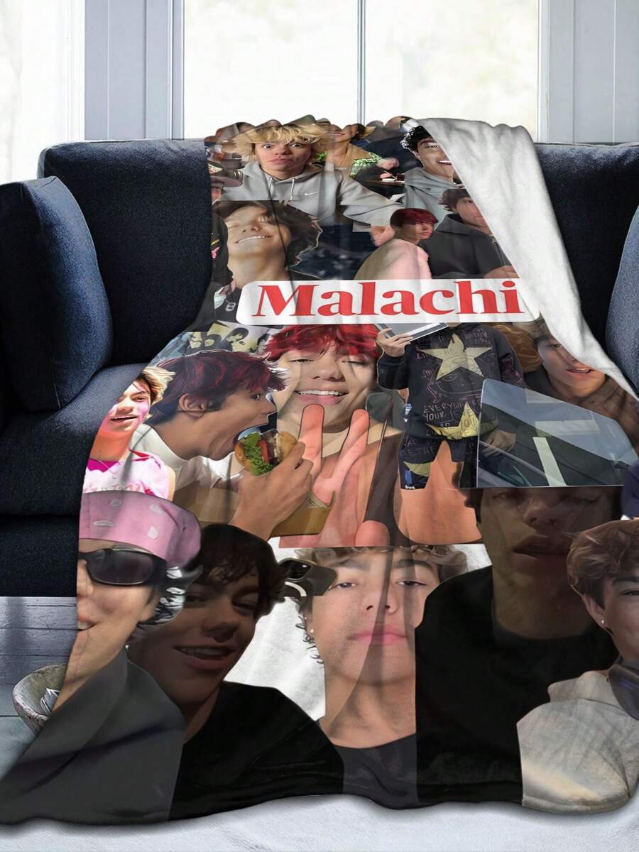 Malachi Barton Flannel Blanket For Girls And Boys, Anime Gift Cover Blanket, Comfortable Plush Flannel Fleece Printed Blanket, Double Blanket, Lightweight Plush, Suitable For Bed Decoration 50x40inch