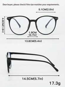 1副女士黑色椭圆形塑料时尚无度数防蓝光眼镜，美式风格，适合日常办公和大学使用，透明眼镜配件，电脑阅读游戏电视手机。 - 彩色 - 查看 2