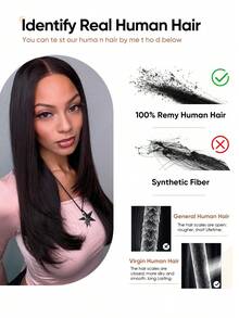 Jessie's Wig 13X4 透明蕾丝前真人发假发，预先拔毛的巴西丝直发蕾丝前假发，真人发，10-26 英寸 - SNatural - 查看 11