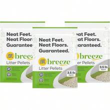Breeze pellets de arena para gatos - 3.5 lbs, 2 paquetes, absorbente y libre de polvo, ideales para controlar olores y mantener limpio el arenero - 0,5 libras (paquete de 3) - Ver 13