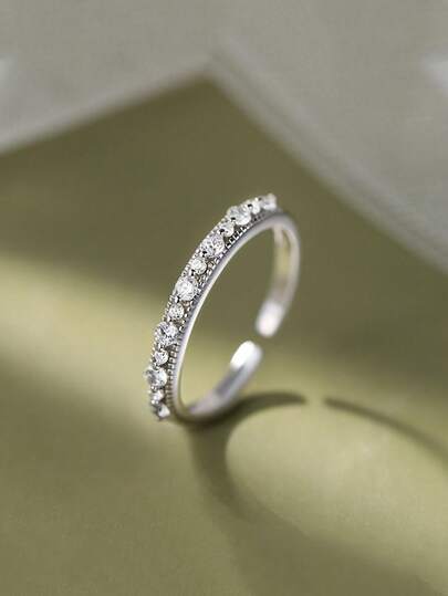 1 件复古哑光开口戒指，小众设计高端简约风格女士配饰