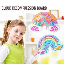 1 pieza Tablero de actividades lindo y conveniente, juguete educativo, tablero sensorial de silicona para alivio del estrés