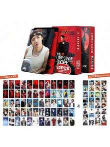 124pcs/92pcs/55pcs JIMIN V J-HOPE RM JIN Lomo Cards, Double-Sided High Definition Photo Cards, Merchandise Cards, Collectible Cards, Valentine's Day Gift, Small Gift, Popular Group Fansite Cards - Multicolor - View 37