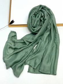 1 szt. Prosta, jednokolorowa, miękka i przyjazna dla skóry chusta na głowę, oddychająca, do codziennego noszenia, elegancka chusta na głowę do sukienki