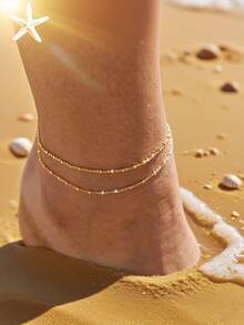 Boho-Stil Fußkettchen Schmuck, geeignet für Tanzaufführungen