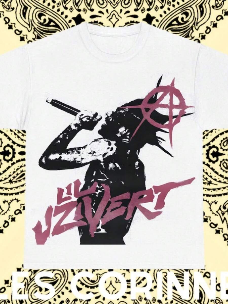 Lil. Uzi. Vert Tee, Graphic Unisex Shirt, Casual Streetwear For Music Lovers, Perfect Gift For Fans - 白色 - 查看 1