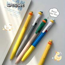 1 支凝胶笔，0.5 毫米细笔尖，可旋转塑料书写笔，中号笔尖，趣味减压办公室签名笔，鸭子旋转减压凝胶笔，卡通图案学生按压水性笔，直液体圆珠笔，速干测试签名凝胶笔，0.5 毫米黑色墨水，学校办公室圆珠笔，文具，学校滚珠笔，回到学校 - 彩色 - 查看 10