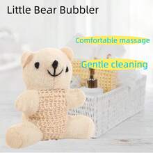 Una bola de baño, toalla de fregado, lindo oso de peluche de dibujos animados, limpieza, barro de fregado, fregado de espalda, toalla de baño, artículos de baño