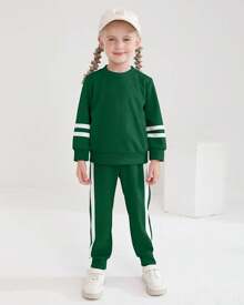 Toddler Girl Clothes Fall Winter Outfits Long Sleeved Pullover Sweatshirt + Sweatpants Pcs Casual Sweatsuits Sets