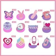 24Pcs /48pcs Y2k 2000s Pink Party Swirl Decorations Hanging Spiral Decor Whirl Streamers Rainbow Hearts Ceiling Streamers Y2k Spiral Favors For Birthday Female Bachelorette