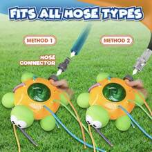 儿童洒水器，儿童花园水上玩具洒水器，适用于户外花园庭院草坪，儿童夏季户外玩具乌龟，恐龙花园水上玩具，适合3 4 5 6 7 8岁男孩女孩礼物 - 多色 - 查看 10