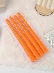 4pcs/Set Ombre Color Candles, 10 Inch Gradient Cone Candles Burning For 8 Hours,Smokeless & Odorless, Suitable For Home Decor,Kitchen,Dining Room,Bedroom, Outdoor & Wedding Decoration