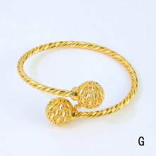 Luxury Dubai Gold Plated Bracelets 21k Gold Color Saudi Bridal Wedding Bangles Arab Women Engagement Party Jewelry - Bracelet - View 18