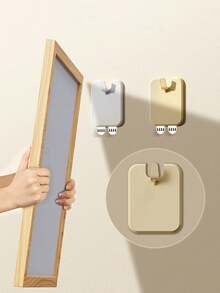 1/2/3/4/6pcs Album Hook, Traceless Nail, Hanging Wedding Photos, Wedding Photos, Wall Mounted Frame Holder, No Punching, Waterproof, Portable - Multicolor - View 7