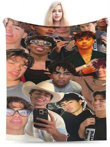 Malachi Barton Flannel Blanket For Girls And Boys, Anime Gift Cover Blanket, Comfortable Plush Flannel Fleece Printed Blanket, Double Blanket, Lightweight Plush, Suitable For Bed Decoration 50x40inch