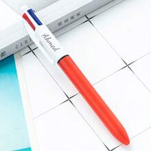 1-36支装定制多色圆珠笔，4色圆珠笔，护士笔，四合一按动式多色圆珠笔，适用于办公、学校用品、学生派对礼品、护士笔记、白板、办公用品、节日礼物 - 彩色 - 查看 6