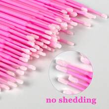 100 支清洁棉签，多功能化妆清洁棒，适用于眼妆、唇线笔、眼线、睫毛、指甲油去除、眉毛修饰、化妆教程、卸妆、指甲护理、唇妆