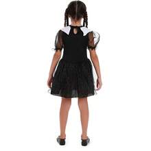 Vestido Infantil Vavazinha Vandinha Preto Com Glitter