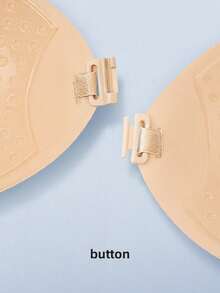 2pairs Invisible Bra Reusable Strapless Front Clasp Invisible Nipple Patches Women Backless Strapless Bra Seamless Self-Adhesive Silicone Nipple Cover Boob Pads Sticker Wedding Dress Lingerie Big Breasts And Small Breasts Are Suitable For No Stuffy Skin And No Curling. - Multicolor - View 7