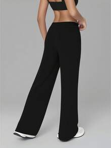 6pecil Pantaloni larghi da donna con tasche, pantaloni da yoga morbidi, pantaloni ampi in vita alta, pantaloni fluidi sportivi, pantaloni della tuta, abbigliamento invernale da donna