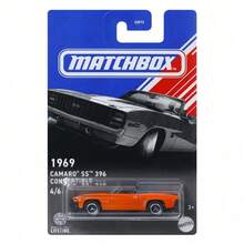 Mattel Matchbox Retro Amerikanische Muscle Cars 6-teiliges Modellauto Set, 1:64 Maßstab Sammlerstücke - Modelle von 1953-2018 (Buick Skylark, Cadillac Eldorado,  Mustang, Chevrolet Camaro SS/Corvette), mit Aufhänge-Display Verpackung. - GGF12-6pcs - Übersicht 6