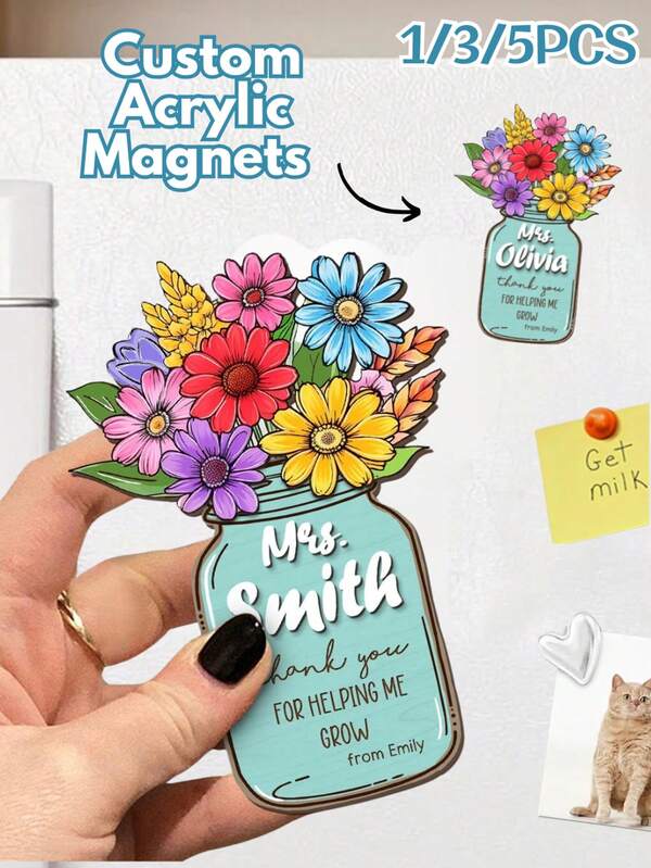 Personalized Name Fridge Magnet, Teacher Acrylic Magnets, Back To School, Teacher Gifts From Student, Teacher Locker Magnets, Class Magnet,Durable Magnetic Backing,Valentines, Gift For Her, Gift For Him, Gift For Mum, Gift For Friends, Home Decor, Decoration, Personalized Gift, Custom Gift,Multi-Functional,Durable,Ornamental,Reusable,Exquisite,Stylish,High-Quality,Colorful,Modern,Custom,Personalized,Unique,Ideal Gifts For Him,Ideal Gifts For Her,Boyfriend,Dad,Girlfriend,Mom,Family,Friends,Tea Room,Home,Garden,Office,For Anniversaries,For Valentine's Day,For Mother's Day,For Birthdays,For Father's Day,For Graduation,For Weddings,For Housewarming,Customized Home Decor Supplies