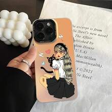 Aplicable a 16 Pro/ 16 Plus/ 16 Pro/ 16, 15/ 14/ 13/ 12/ 11 Serie de Nueva Funda Protectora de Teléfonoóvil de Moda Creativa con Cambio Gradual de Color IMD Láser, Antigolpes y Antideslizante, Funda de Teléfonoóvil de Material Mixto Clásico, la Elección para Regalos.17 17promax. - Negro - Ver 1