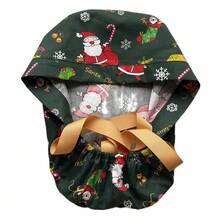 Cappellino sportivo casual in fibra di poliestere con stampa floreale ditsy, adatto per tutte le stagioni