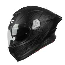 Crown Racing Compact Motorcycle Helmets, Full Face Motorcycle Street Bike Helmet, DOT Approved Model-600 - Màu xanh da trời - Xem 3