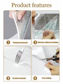 1 Roll 1.3mm Glossy Marble Pattern Self-Adhesive Vinyl Plank Flooring, 15.7x118.1 Inches, Vinyl Plank Flooring, Linoleum Vinyl Sheet Floor Covering, Waterproof & Wear-Resistant, DIY Installation For Room, Office, Kitchen (Marble Pattern, Black) - Multicolor - View 12