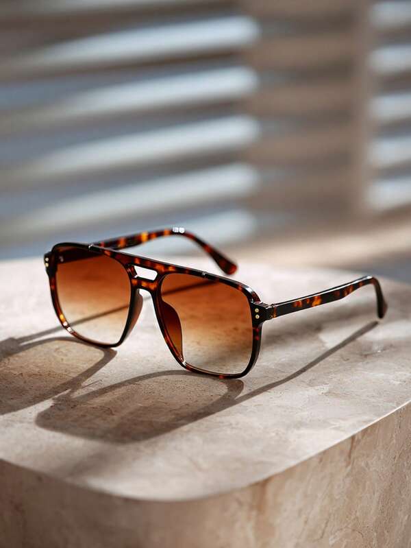 1pc Sports Outdoor Y2K Retro Fashion Eyewear Summer Fashion Glasses Accessories Suitable For Driving, Beach Vacation And Outdoor Travel, Beach Accessories Eyeglasses Fashion Glasses, Street Style, Hip Hop Elegant Daily Suitable For Headphones Fashion Accessories With Both Personalized And Sun Protection Function
